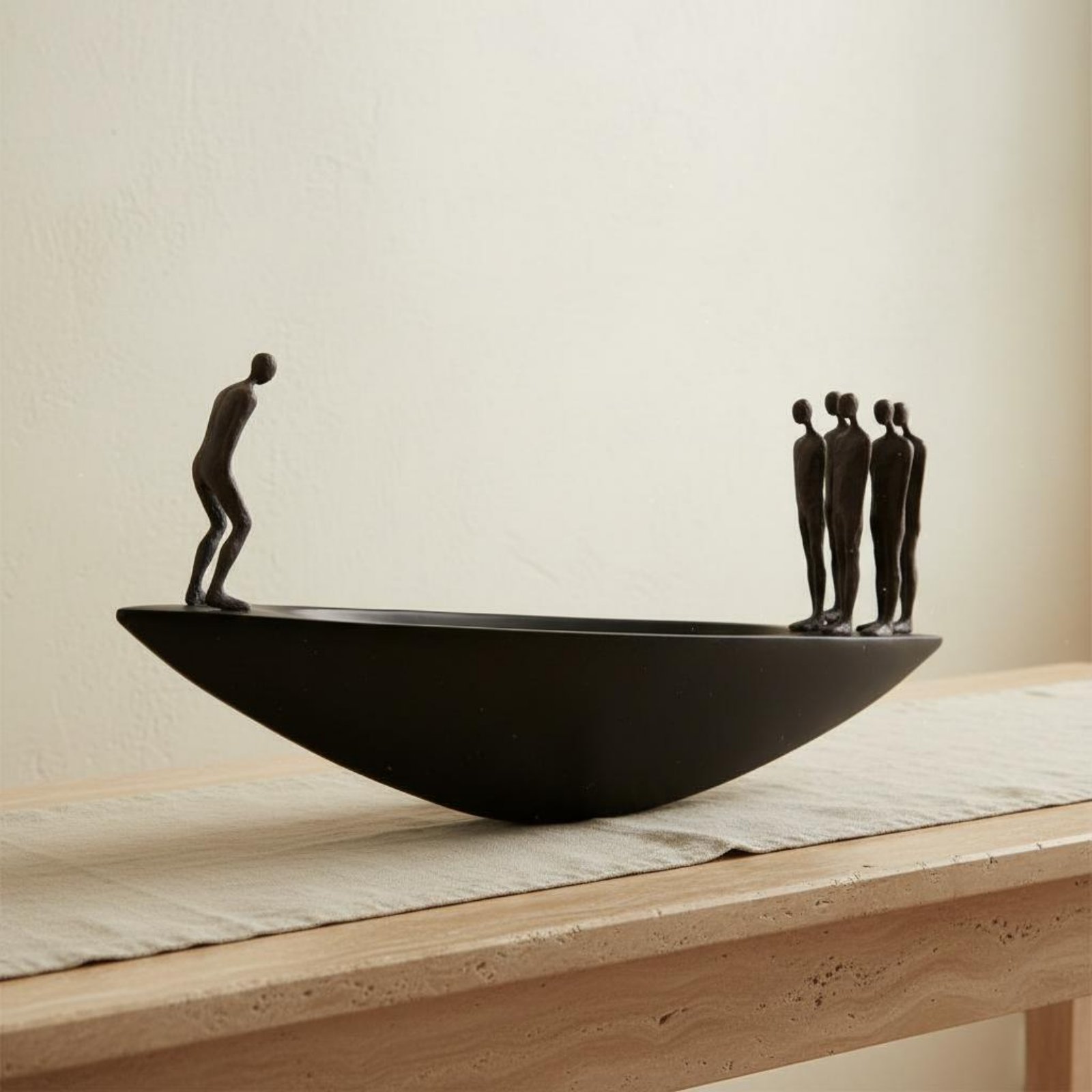 Quiet Luxury Lifestyle - Statua Moderna in Resina a Forma