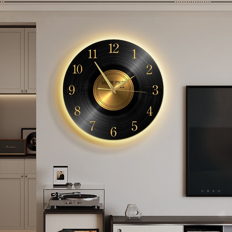 Luxury Lifestyle Homes - Orologio da Parete Vintage con Luce,