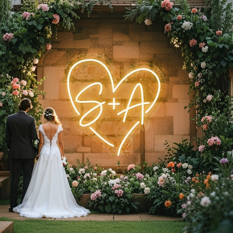 Insegna al neon a LED con iniz - Personalized Engraved Gift recensione e prezzo