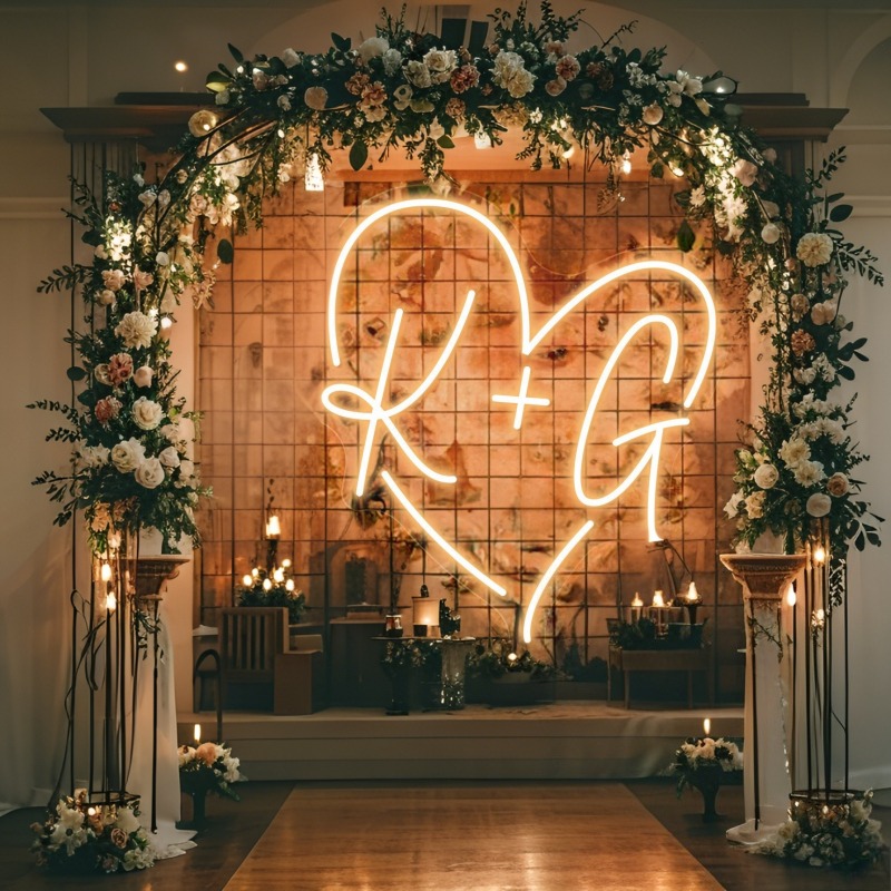 Insegna al neon a LED con iniz - Personalized Engraved Gift recensione e prezzo